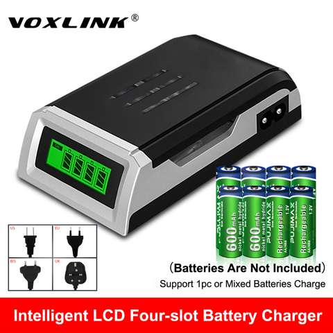VOXLINK LCD-002 écran LCD avec 4 emplacements chargeur de batterie Intelligent Intelligent pour piles rechargeables AA/AAA NiCd NiMh ► Photo 1/6