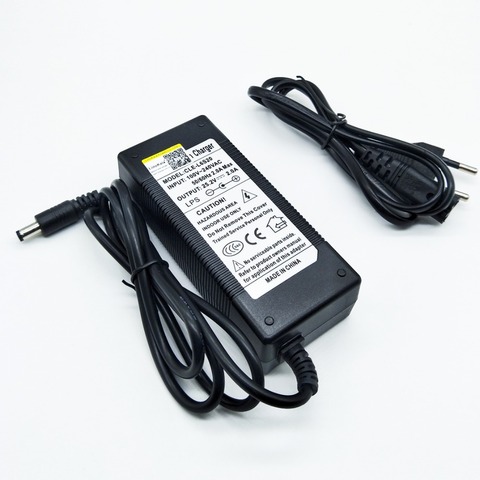 Chargeur dédié pour batterie de véhicule électrique, 25.2V 2a, haute qualité, 24V 2a, lithium polymère ► Photo 1/1