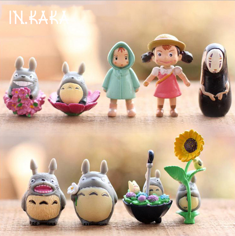 9 pièces d'anime mignon kawaii mon voisin Totoro, micro décoration
