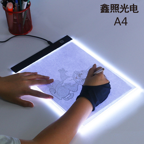 Boîte à lumière LED A4 dessin tablette graphique écriture numérique traceur copie Pad conseil pour diamant peinture croquis x-ray Viewer Artcraft Strass Hotfix ► Photo 1/6