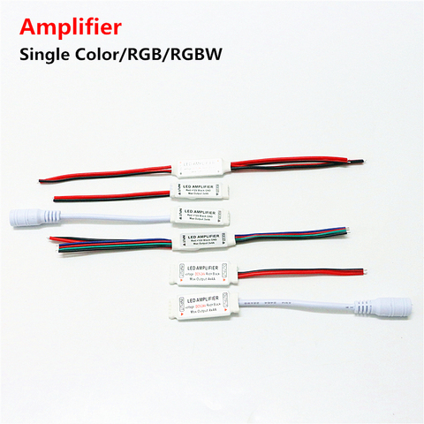 Amplificateur LED couleur unique/RGB/RGBW DC 5V 12V 24V 12a 16a, contrôleur de Console répéteur d'alimentation pour bande LED SMD 3528 5050 1 pièce ► Photo 1/6