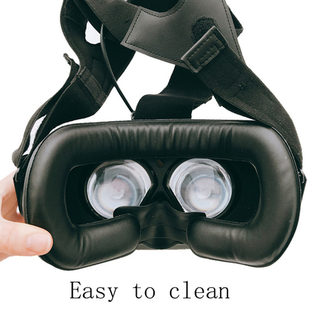 Remplacement VR protection pour les yeux en cuir PU visage mousse masque pour les yeux couverture pour HTC Vive/pro VR 3D lunettes accessoires ► Photo 1/6