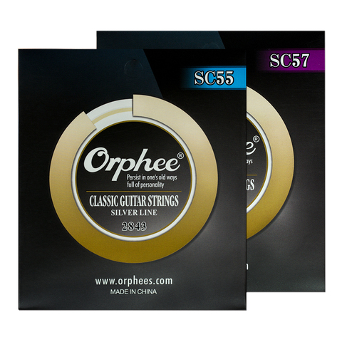 Orphee-cordes en fil plaqué argent en Nylon et transparent importé, cordes pour guitare classique, Tension normale/dure, 028-3600-045 ► Photo 1/6