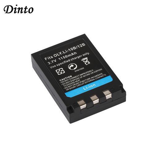 Dinto 1pc 1150mAh Li-10B Li10B Li 10B Li-12B Li12B Li 12B Batterie Rechargeable pour Olympus FE-200 IR-500 X-1 X-2 X-3 C-760 ► Photo 1/5
