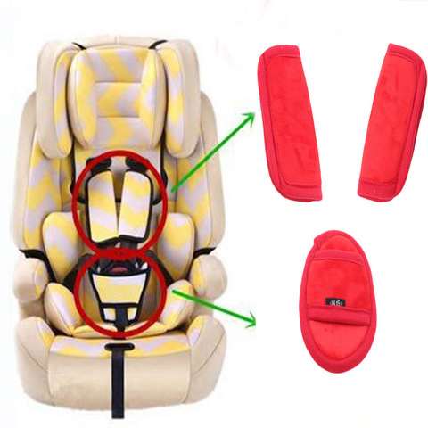 Coussinets de ceinture de poussette pour bébé, sangle de sécurité
