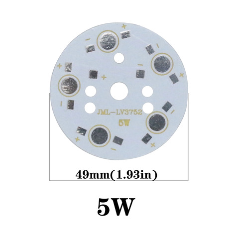 Base en aluminium pour panneau LED 1W 3W 5W 7W 9W 12W 15W 18W 20W 24W 45W, 5 pièces ► Photo 1/6