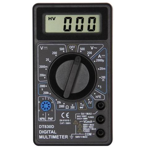 Voltmètre numérique, ampèremètre, Buzzer, protection contre les surcharges, sonde de sécurité LCD, AC/DC, multimètre, testeur, DT830D, 20% de réduction ► Photo 1/1