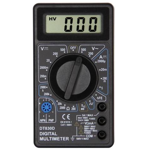 Voltmètre numérique, ampèremètre, Buzzer, protection contre les surcharges, sonde de sécurité LCD, AC/DC, multimètre, testeur, DT830D, 20% de réduction ► Photo 1/1