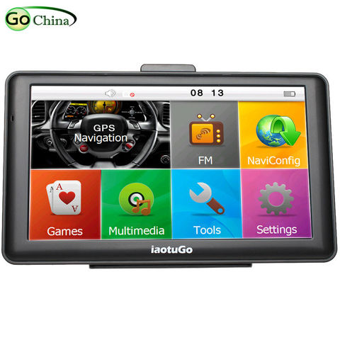 IaotuGo 7 pouces capacitif GPS voiture navigateur 256,8G,Bluetooth AV-IN HD 800*480 ue/US camion cartes gratuit mis à jour ► Photo 1/6