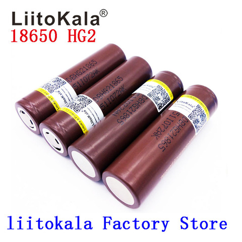 LiitoKala 18650 Lii-HG2 3000mah batteries rechargeables puissance haute décharge batterie externe lampe de poche ► Photo 1/5