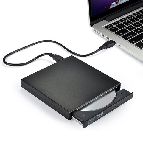 Graveur externe USB Slim 8x, blanc, DVDRW DL DVD CD RW, graveur, graveur, graveur, pour tous les PC et Mac ► Photo 1/1