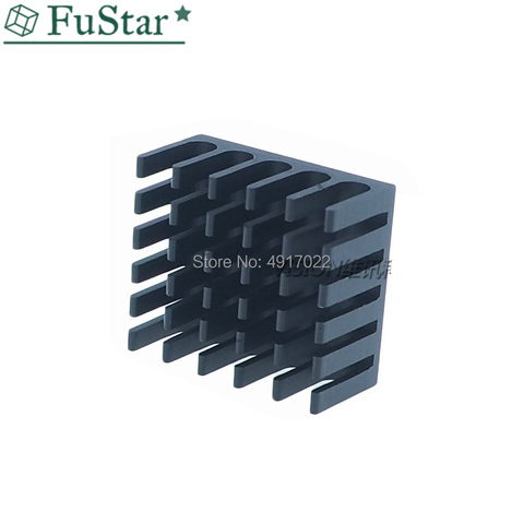 Radiateur de refroidissement en aluminium, 10 pièces, ailerons de radiateur pour puce IC LED 22x22x10mm, noir, radiateur LED 22x22x10 ► Photo 1/1