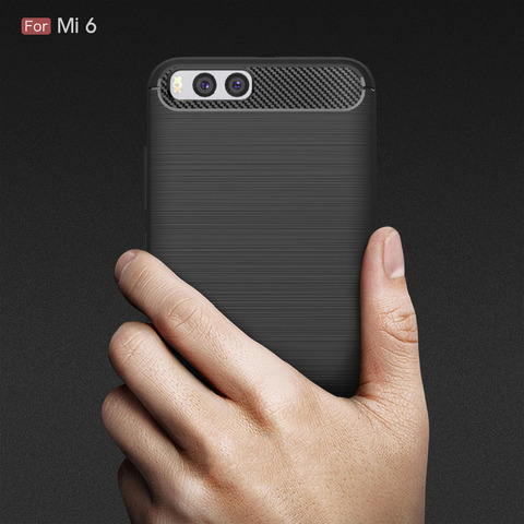 Coque souple en Fiber de carbone pour Xiaomi Mi 6 ► Photo 1/6