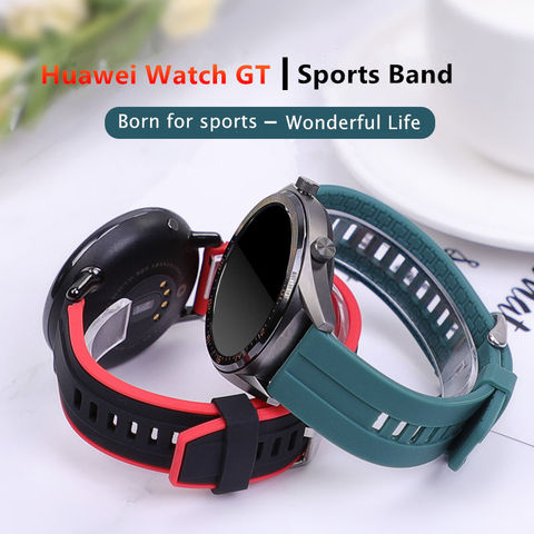 Bracelet en silicone 22mm pour Huawei Watch GT/2/2e/pro, pour Samsung Gear S3 frontier Galaxy watch 3 45mm/46mm/GT2/GT2e ► Photo 1/6
