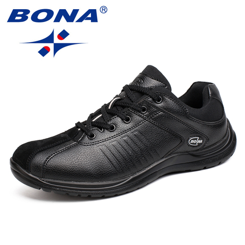 BONA Nouveau Style Hommes Chaussures Décontractées à Lacets Fabriqué À La Main En Microfibre Hommes Chaussures Confortables Chaussures Plates Hommes Doux Lumière Rapide livraison Gratuite ► Photo 1/6