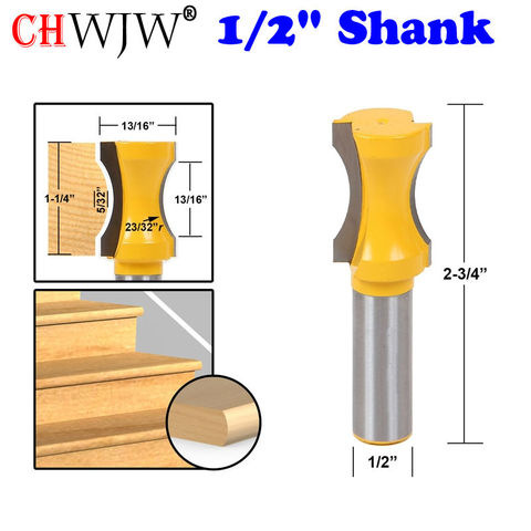 Couteau de ligne de routeur, couteau de porte Tenon pour outils de travail du bois, colonne convexe de rayon de 1/2 