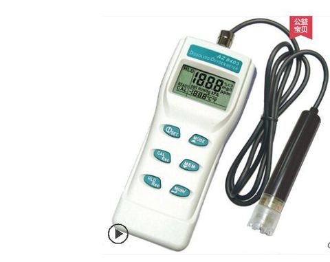 AZ8403 analyseur d'oxygène Portable, capteur de densité d'oxygène pour aquarium, sonde oxygénateur d'eau ► Photo 1/3