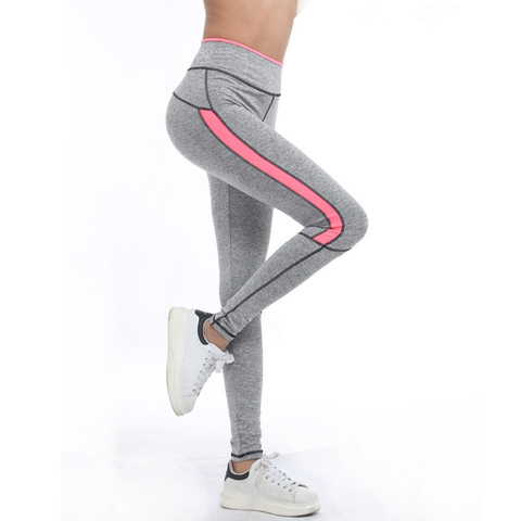 Femmes Lady Activewear Rose Legging Printemps Été gris clair Pantalon Automne Taille Haute Leggins 1208 Américain D'origine Ordre ► Photo 1/6