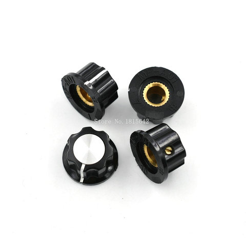 10 PCS/LOT MF-A01 potentiomètre bakélite potentiomètre bouton capuchon diamètre 19.5 MM avec RV16 trou 3.2 MM ► Photo 1/1