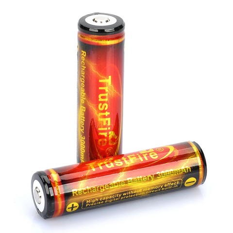TrustFire – batterie lithium-ion rechargeable, avec panneau de protection 18650, 3.7V, 3000mAh, pour lampe de poche, haute qualité 18650 ► Photo 1/6
