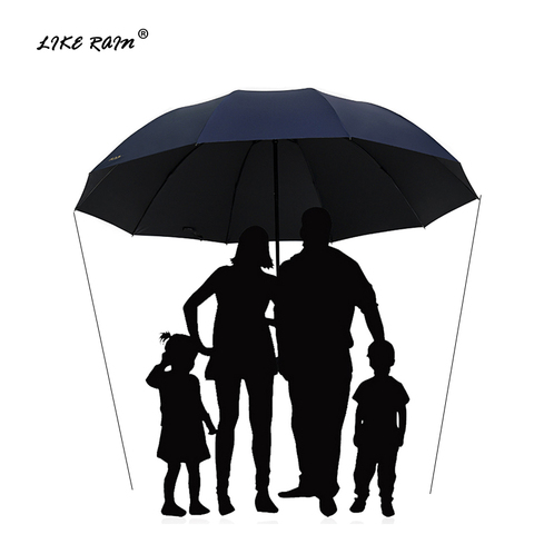 Parapluie de Golf pliable, résistant au vent, de 152CM, pour hommes et femmes, grand, de haute qualité, avec Double, pour affaires, UBY28 ► Photo 1/6