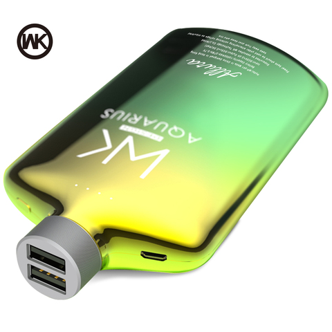 WK batterie d'alimentation 10000mAh 2 USB Portable charge batterie externe Movil batterie pauvre 10000mAh pour PowerBank 18650 Xiaomi iPhone Huawei ► Photo 1/6