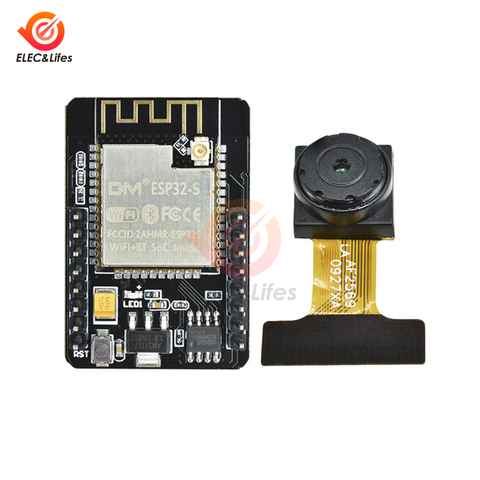 Module WiFi ESP32 ESP32-CAM sans fil, 32 bits, caméra OV2640, carte de développement, Bluetooth, WeMos Mini D1 ► Photo 1/6