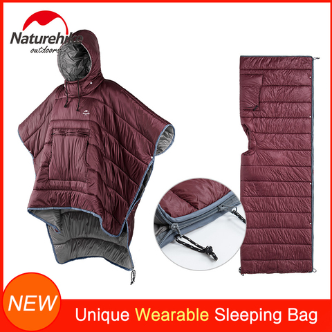 Naturehike – sac de couchage portable pour adultes, nouveau Style Cape, enveloppe de Camping, couette, sacs de couchage de marche avec fermeture éclair ► Photo 1/6