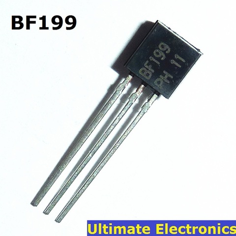 10 pièces BF199 TO-92 transistor à fréquence moyenne NPN ► Photo 1/1