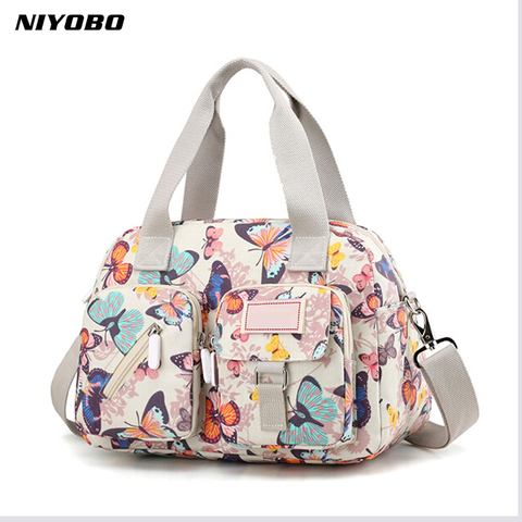 NIYOBO – sacoches en Nylon pour femmes, sac à bandoulière décontracté, imprimé Floral, sacs à main, nouvelle collection ► Photo 1/6