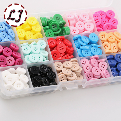 Petits boutons ronds en résine, 100 pièces/lot, 10mm( 2/5 