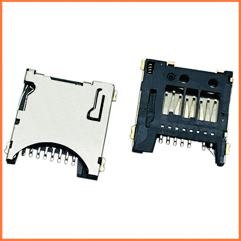 Support de plateau de fente de carte micro Nano SD TF 8 broches, lecteur de carte mère de Smartphone, accessoire de réparation prise connecteur Patch iPad tablette ► Photo 1/1