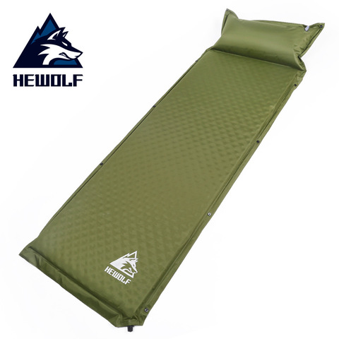 HEWOLF extérieur 188*65*5cm simple automatique coussin gonflable coussin épaississement lit matelas Camping tente déjeuner loisirs tapis ► Photo 1/6