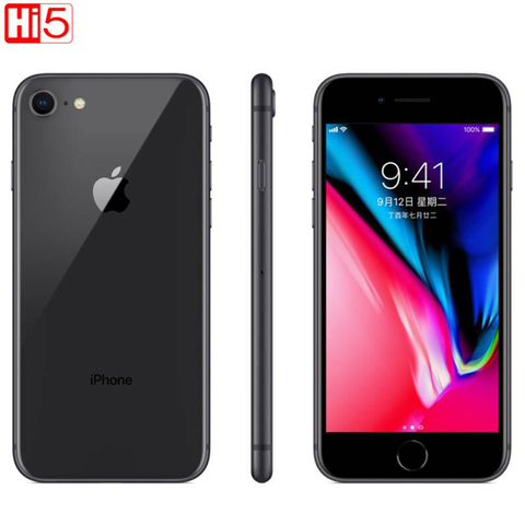 Débloqué Apple iPhone 8 64G/256G ROM sans fil Charge iOS Hexa Core 3D tactile A11 bionique empreinte digitale Mobile utilisé téléphone intelligent ► Photo 1/6