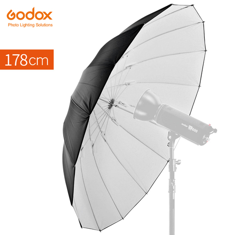 GODOX Studio – parapluie lumineux réfléchissant, noir et blanc, 70 pouces, 178cm ► Photo 1/6