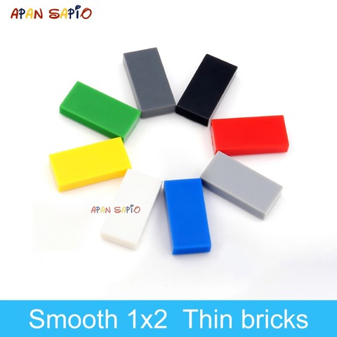 Blocs de construction pour enfants, 280 pièces, briques à Figure fine lisse 1x2, taille éducative créative Compatible avec les jouets lego ► Photo 1/6