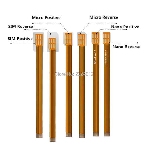 Convertisseur d'extension de carte SIM à 3FF micro 2FF standard 4FF Nano, adaptateur flexible FPC, 126mm ► Photo 1/3