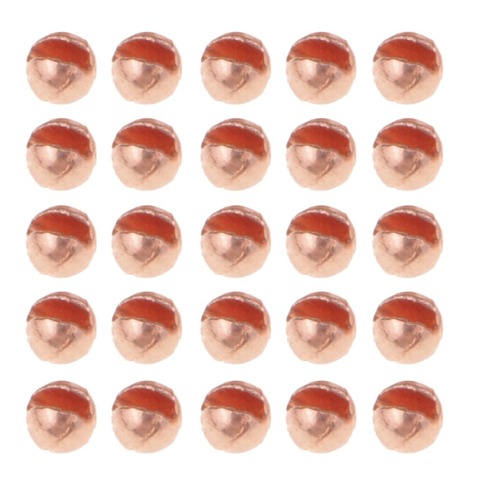 Or 25 pièces alliage fendue tungstène perles mouche attachant perles 2mm 2.5mm 3mm 3.5mm 4mm plombs nymphe antirouille mouche attachant matériel ► Photo 1/6