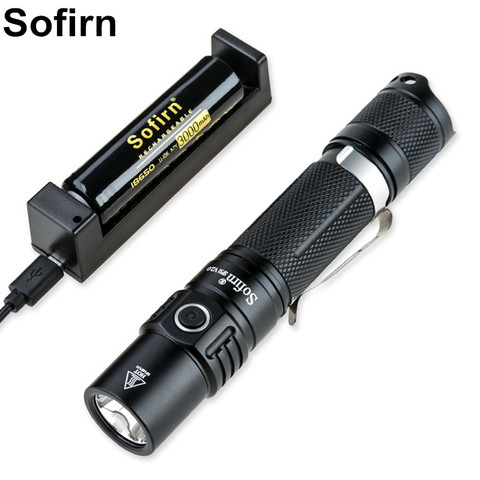 Sofirn – Mini lampe de poche SP31 V2.0 LH351D à Led, Rechargeable, torche tactique puissante 18650, 1200lm, nouvel arrivage ► Photo 1/6