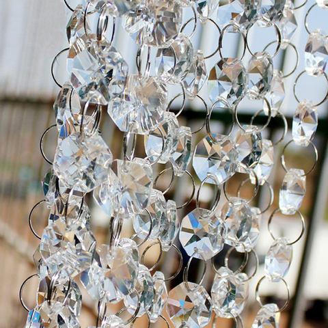 10 m/Intérieur décoration rideau en verre perle Porte rideau fond de scène décoration de mariage ► Photo 1/2