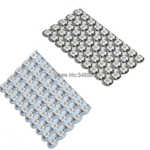 10-100 pièces DC5V WS2812B adressable individuellement rvb polychrome intégré WS2811 IC 5050 SMD puce LED noir blanc PCB (10mm * 3mm) ► Photo 1/5