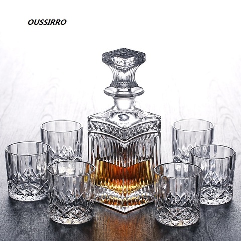 Russie Vodka décanteur whisky bouteille cristal verre vin bière conteneurs verre bouteille verre tasse maison Bar outils décoration ► Photo 1/6