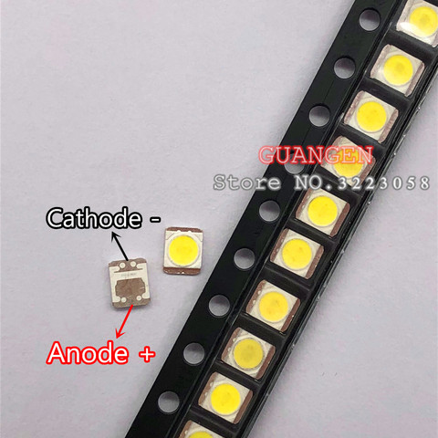 500 pièces d'origine pour LG Innotek LED rétro-éclairé LCD, Application LED, rétroéclairé, 1W, 3V, 1210 2835, blanc frais, LED ► Photo 1/5