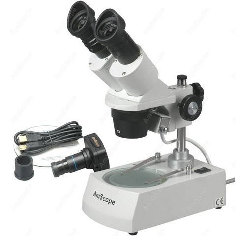 AmScope fournit un Microscope stéréo avant 10X-30X + caméra numérique ► Photo 1/1