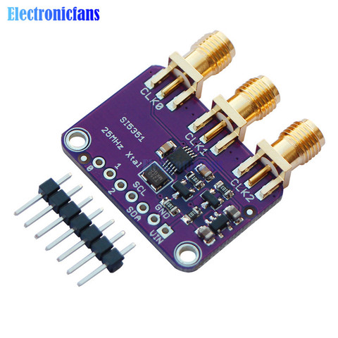 CJMCU 5351 Si5351A Si5351 carte de sortie de générateur de Signal d'horloge pour Arduino IDE I2C contrôleur SMA connecteur 3.3V LDO régulateur ► Photo 1/6