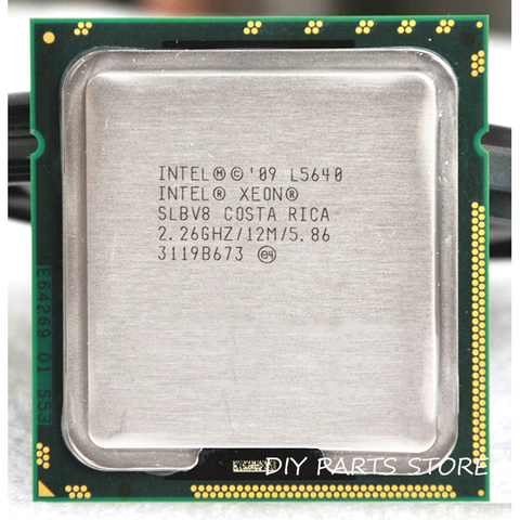 INTEL XONE L5640 CPU INTEL L5640 processeur SIX core 2.26 MHZ LeveL2 12M travail pour lga 1366 montherboard ► Photo 1/2