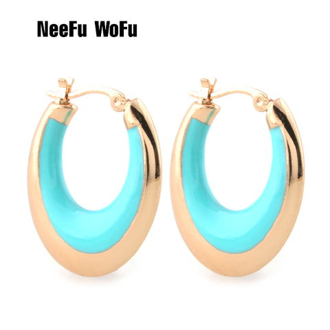 NeeFu – boucles d'oreilles WoFu pour femmes, en alliage de Zinc, grande taille, accessoires ► Photo 1/6