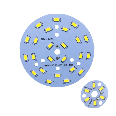 5 pièces/lot 3W 5W 7W 9W 12W 18W 24W 5730 luminosité SMD panneau lumineux panneau de lampe Led pour plafond PCB avec LED ► Photo 1/6