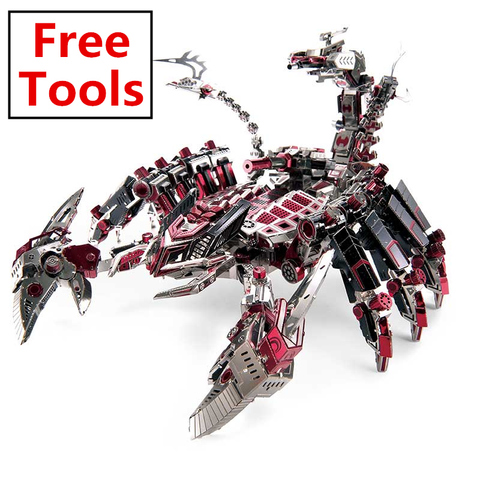 MMZ – Puzzle en métal 3D, modèle Microworld Red Devils Scorpion, assemblage de modèles, Kits de Puzzle découpés au Laser, jouets D003 ► Photo 1/5
