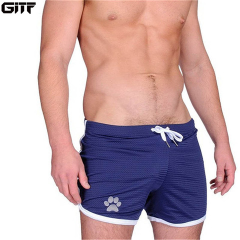 GITF-Short de Fitness pour hommes, Short de sport en maille respirante, tenue de sport de course, Jogging, entraînement, survêtement court, été 2022 ► Photo 1/6